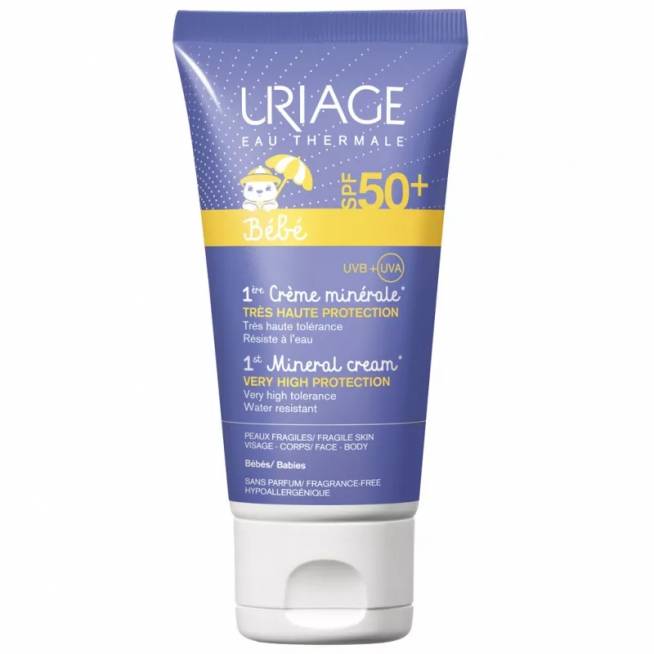 "Uriage Baby" mineralinis kremas SPF50+ 50ml