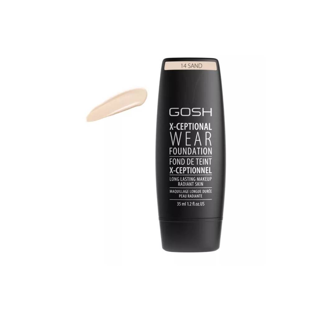 "Gosh X-Ceptional Wear Foundation" ilgalaikis makiažas 14 Sand 35ml