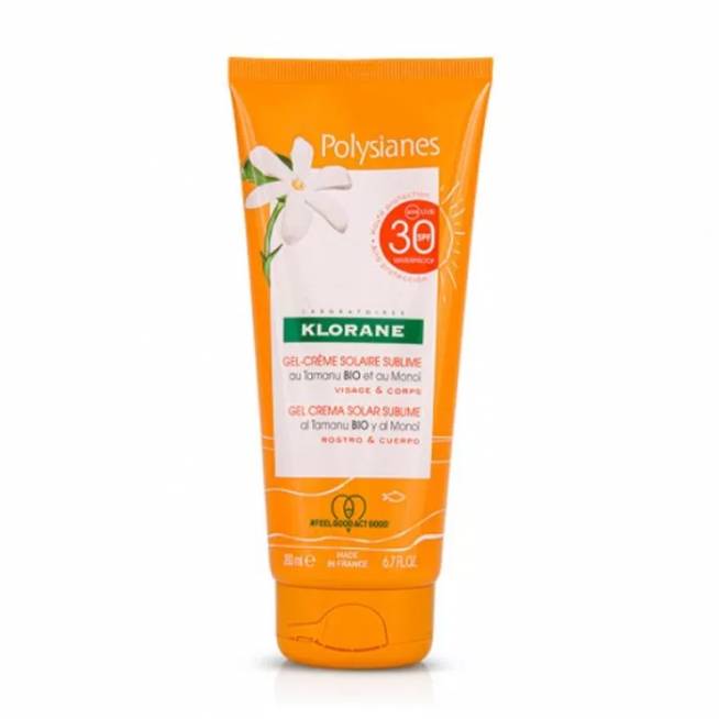 Klorane Polysianes Sublime Spf30 apsauginis kremas nuo saulės 200ml