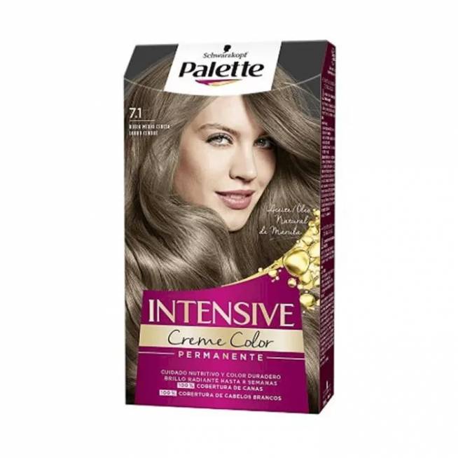 Schwarzkopf Palette Intensive Creme Color Tint 7.1 Vidutinio pelenų atspalvio blondinė