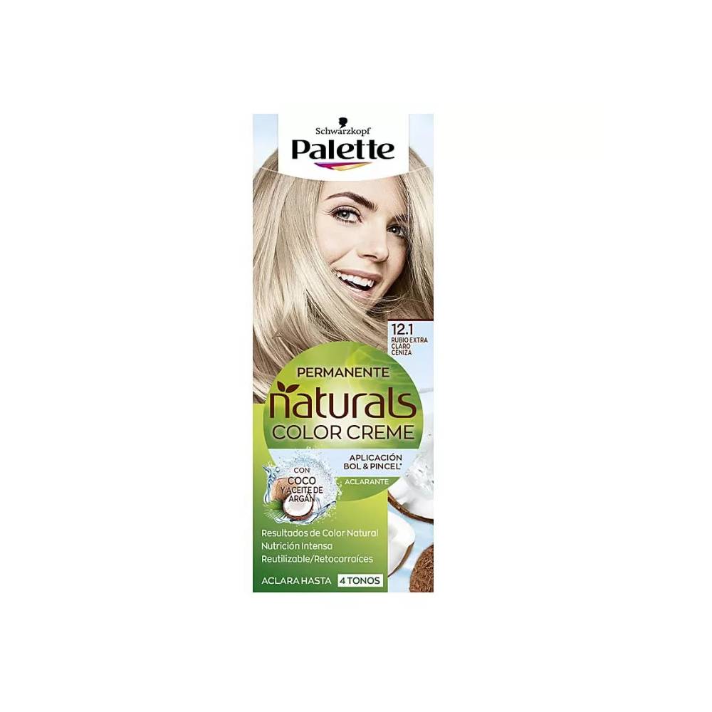 Schwarzkopf Palette Naturals Color Creme 12.1 itin šviesi pelenų blondinė