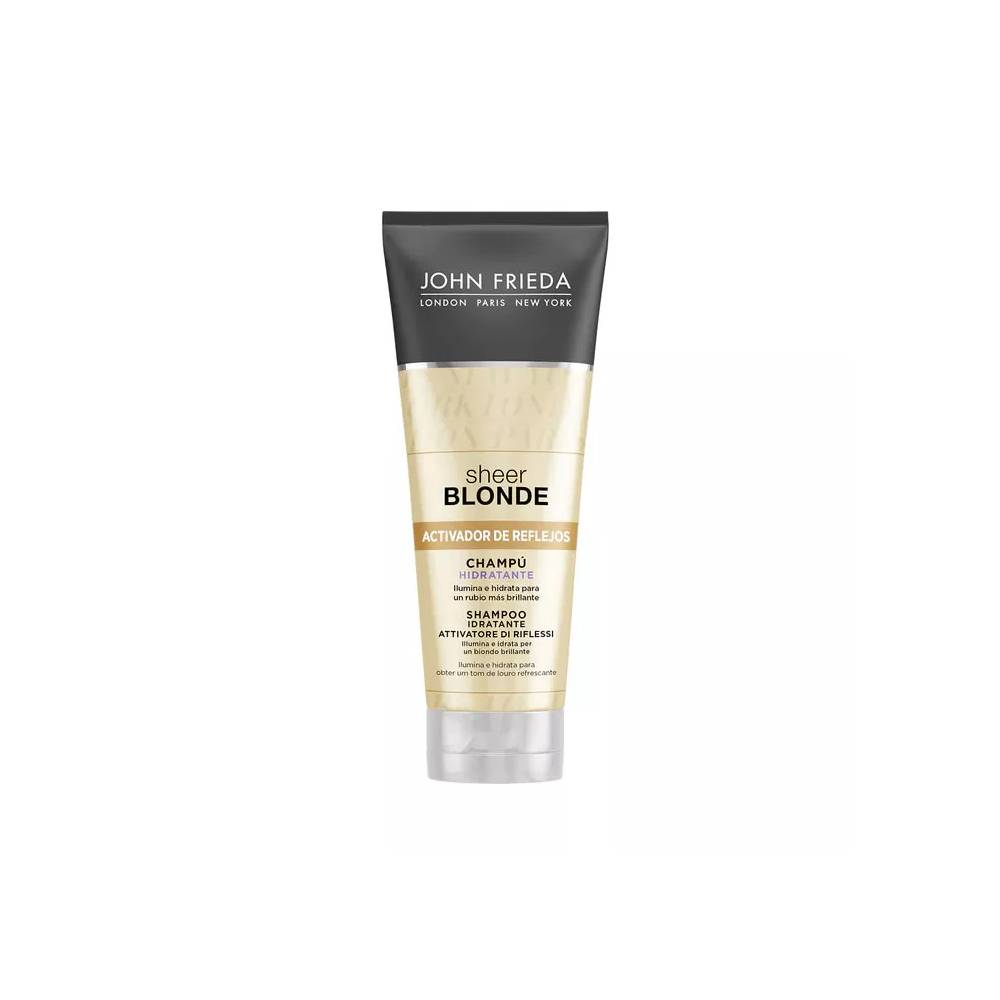 "John Frieda Sheer Blonde Highlight Activating Brightening Shampoo Lighter Blondes" 250ml