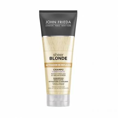 "John Frieda Sheer Blonde Highlight Activating Brightening Shampoo Lighter Blondes" 250ml