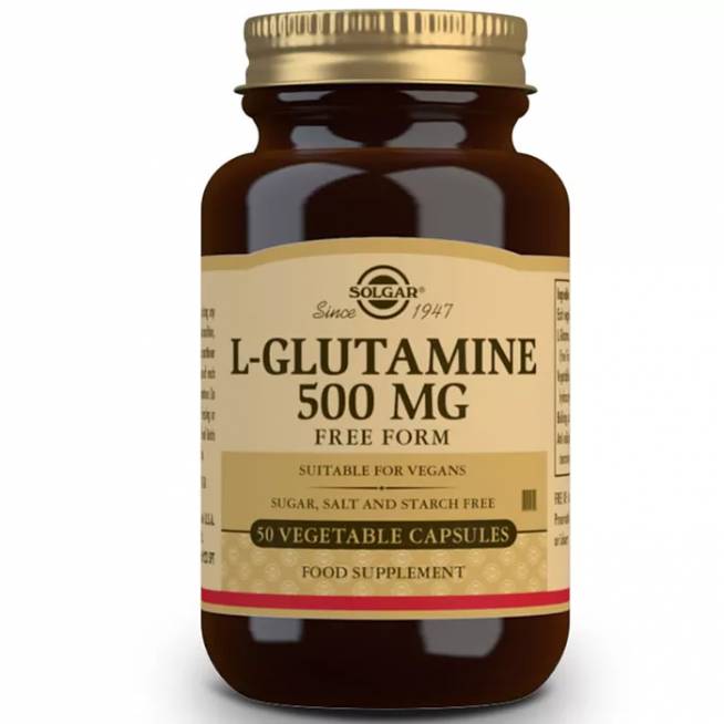 Solgar L-Glutamina 500mg 50 kapsulių