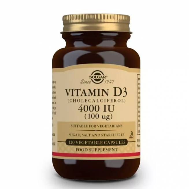 Solgar Vitaminas D3 4000 TV (100 mcg) 120 kapsulių