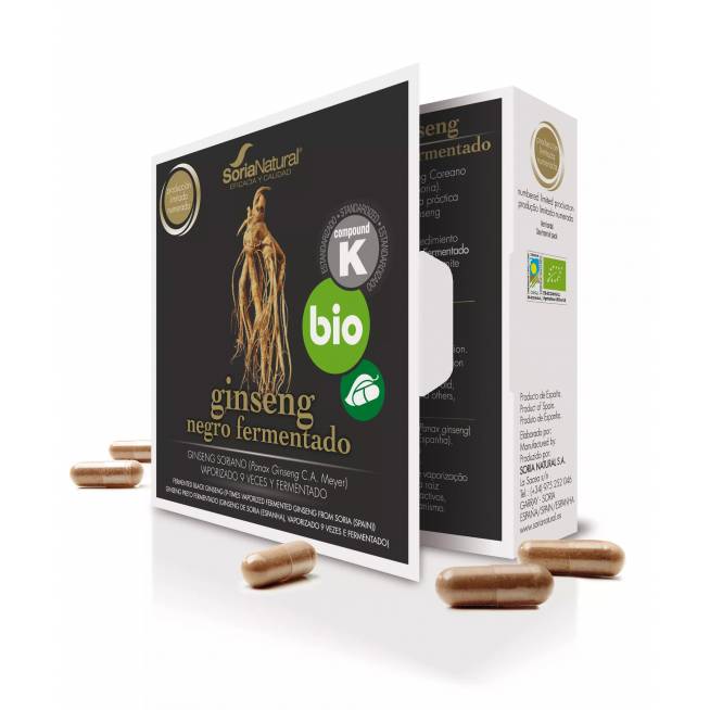 "Soria Ginseng Negro Bio" 24 kapsulės