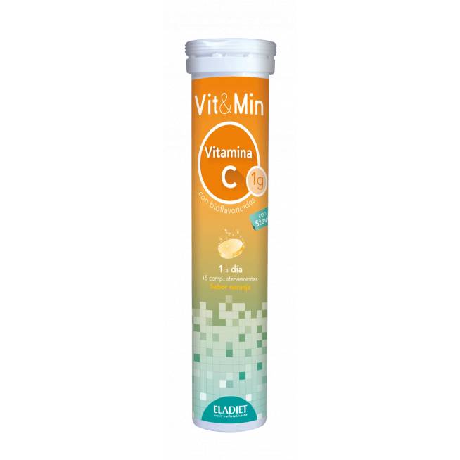 Eladiet Vit y Min Vitamina C 15 Comp Efervescentes