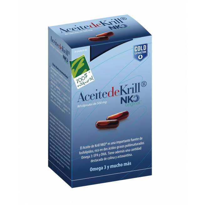 100% natūralios Aceite De Krill Nko 80 Cap De 500 Mg