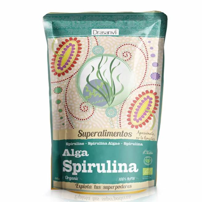 Drasanvi dumbliai Spirulina Organic Doypack 150g