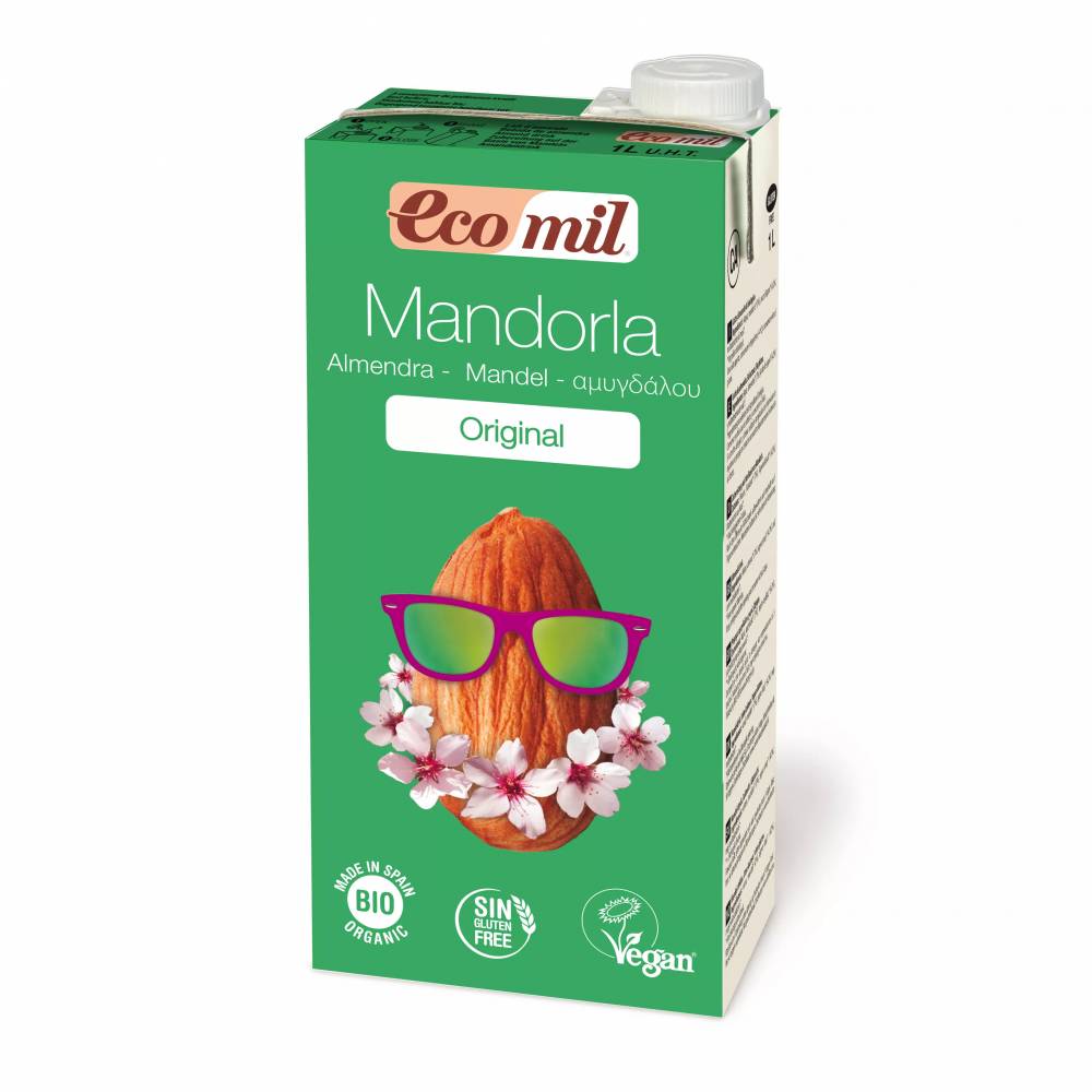 "Nutriops Ecomil Mandorla Almond Bio" 1 litras