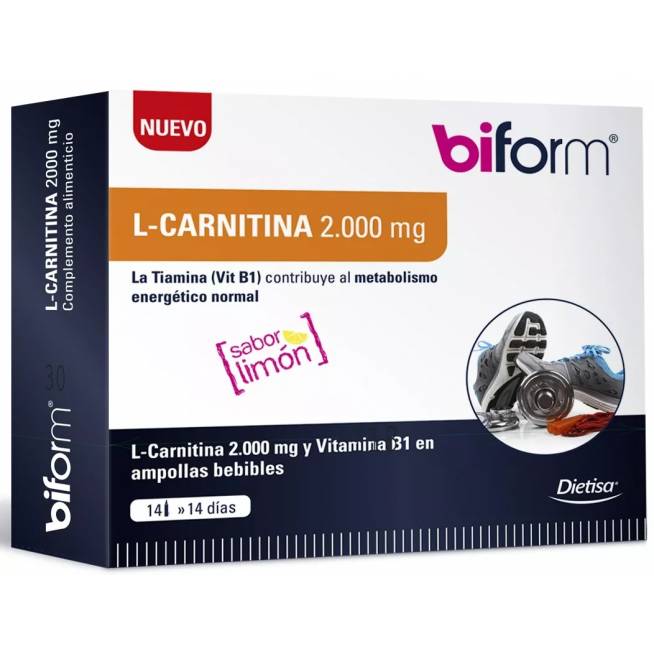 Biform L Carnitina 2000 Mg 14 buteliukų X 10ml