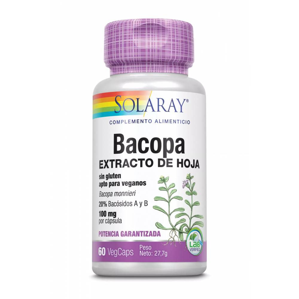 Solaray Bacopa 100 Mg 60 Vcaps