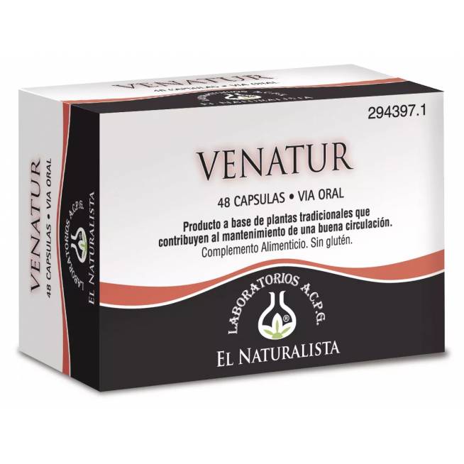 "El Natural Venatur" 48 kapsulės 375 mg