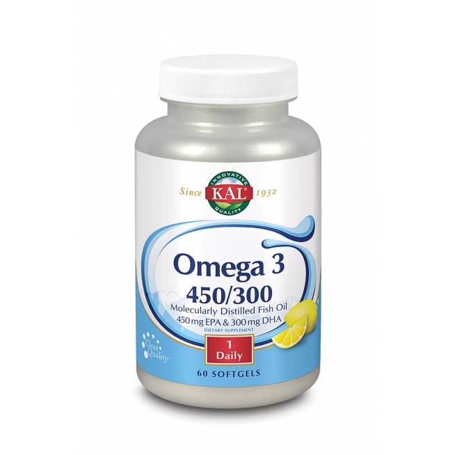 Kal Omega 3 450-300 60 vienetų