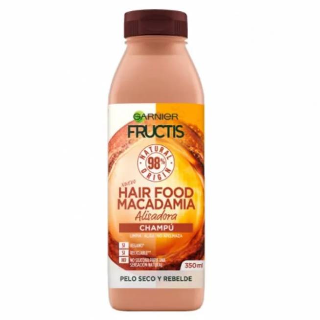 "Garnier Fructis Hair Food Macadamia" tiesinamasis šampūnas 350ml