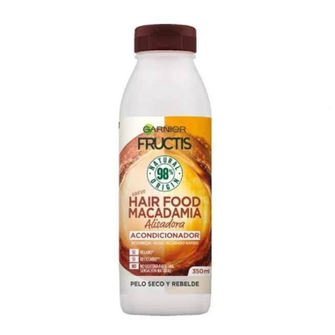 "Garnier Fructis Hair Food" makadamijos kondicionierius, tiesinantis plaukus 350ml