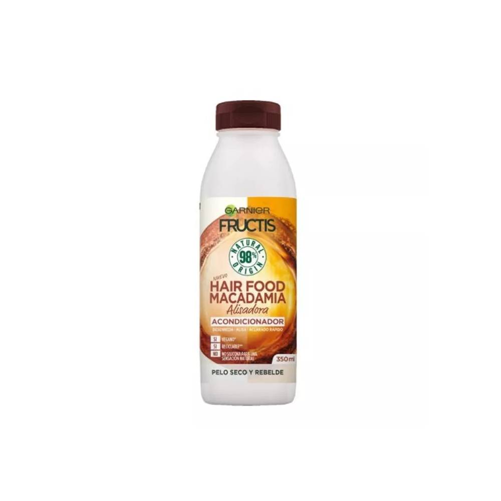 "Garnier Fructis Hair Food" makadamijos kondicionierius, tiesinantis plaukus 350ml