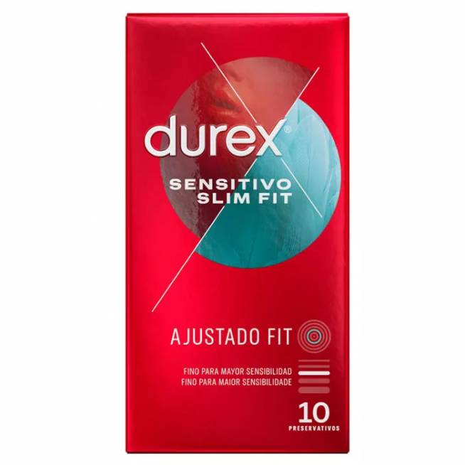 Durex Sensitive Slim Fit 10 vienetų