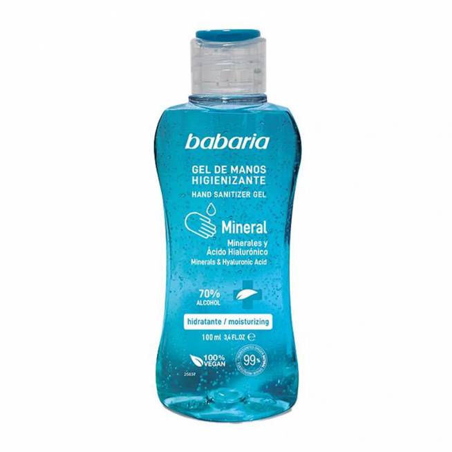 "Babaria" mineralinis dezinfekuojamasis rankų gelis 70 % alkoholio 100 ml