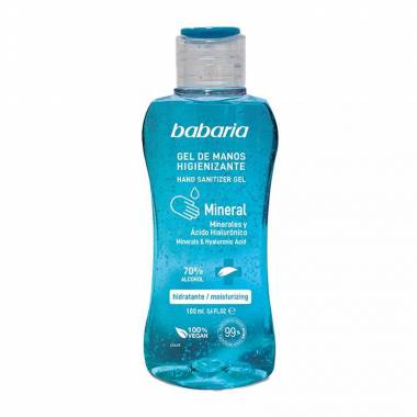 "Babaria" mineralinis dezinfekuojamasis rankų gelis 70 % alkoholio 100 ml