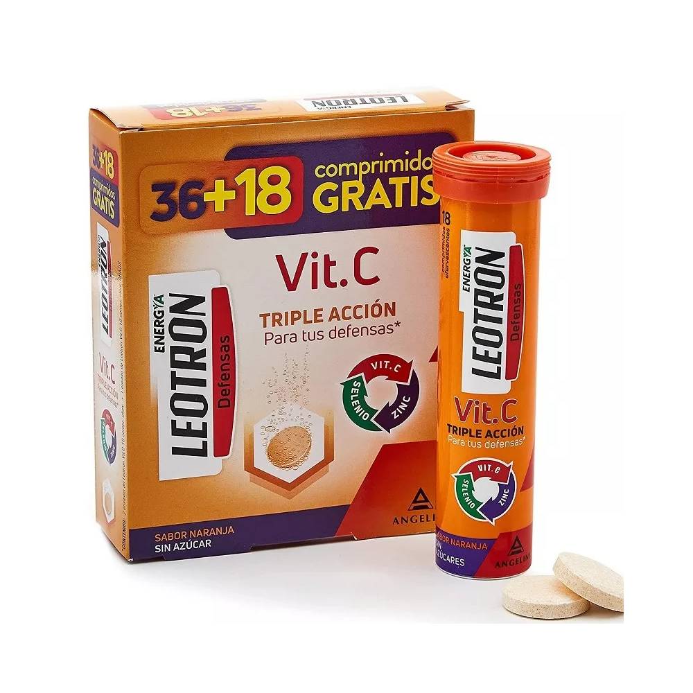 "Leotron" vitaminas C 36 + 18 šnypščiančių tablečių