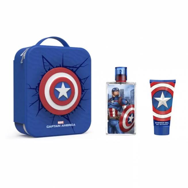 "Marvel Captain America" tualetinis vanduo su purškikliu 100 ml, 3 dalių rinkinys