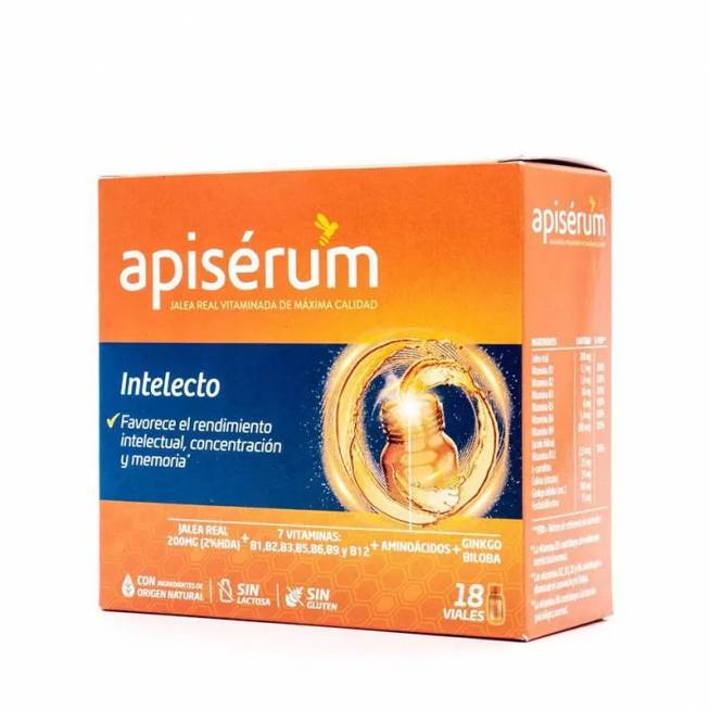 Apisérum Apiserum Intelecto 18 buteliukų