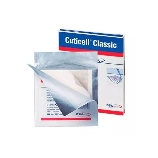 Leukoplast Cuticel Classic Gasa Parafinada 10x10 cm 5 vienetai Bsn Medical