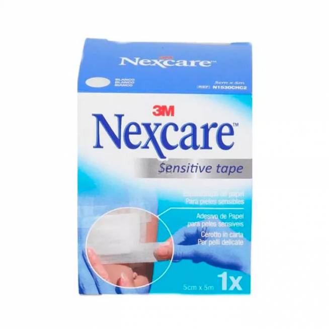 "Nexcare" 3 m ilgio popierinė juosta balta 5x5 cm