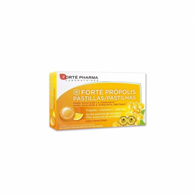 Forté Pharma Propolis Honey Lemon Flavour 24 tabletės