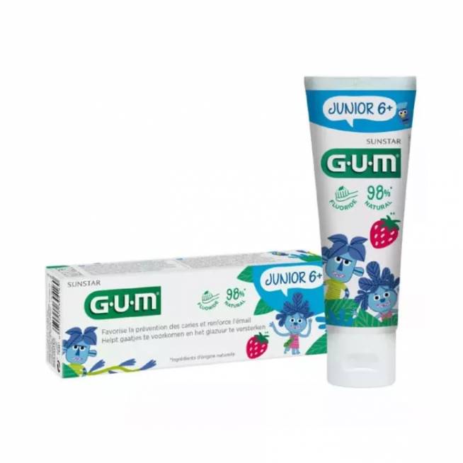 Gum Junior braškių dantų pasta 50ml