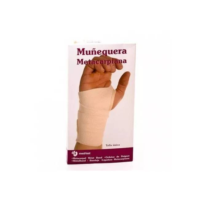 "Medilast Metacarpal Velcro Wrist Wrap White