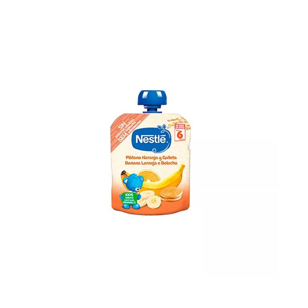 Nestle Naturnes Bananai - apelsinai - sausainiai 6m 90g