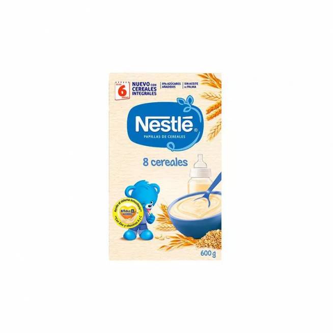 Nestle Nestlé Nestlé košė 8 pilno grūdo grūdų dribsniai su Bifidus 6 mėn