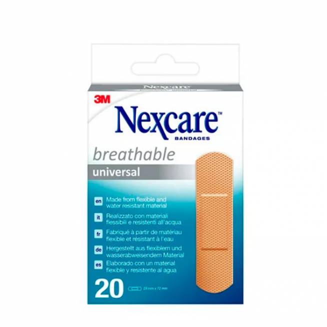 "Nexcare Plastic" 20 juostelių 19x76 mm