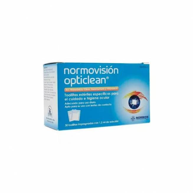 Norma Normovisión Opticlean 30 Toallitas