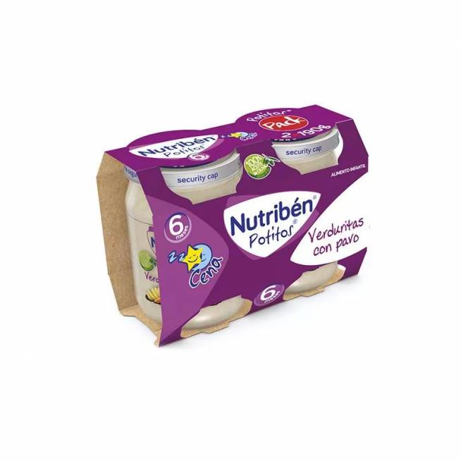 Nutriben Nutribén Nutribén Nutribén Potito Dinner Bipack Daržovės su kalakutiena 2x 190g