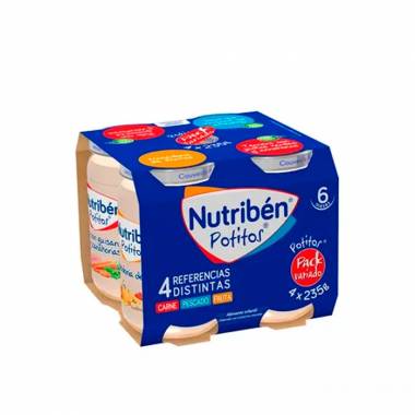 "Nutriben" kūdikių maisto mišinio pakuotė 4x 235g