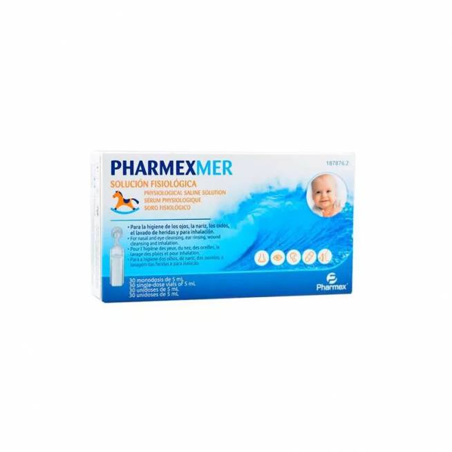 Pharmexmer fiziologinis serumas vienkartinė dozė 30x 5ml