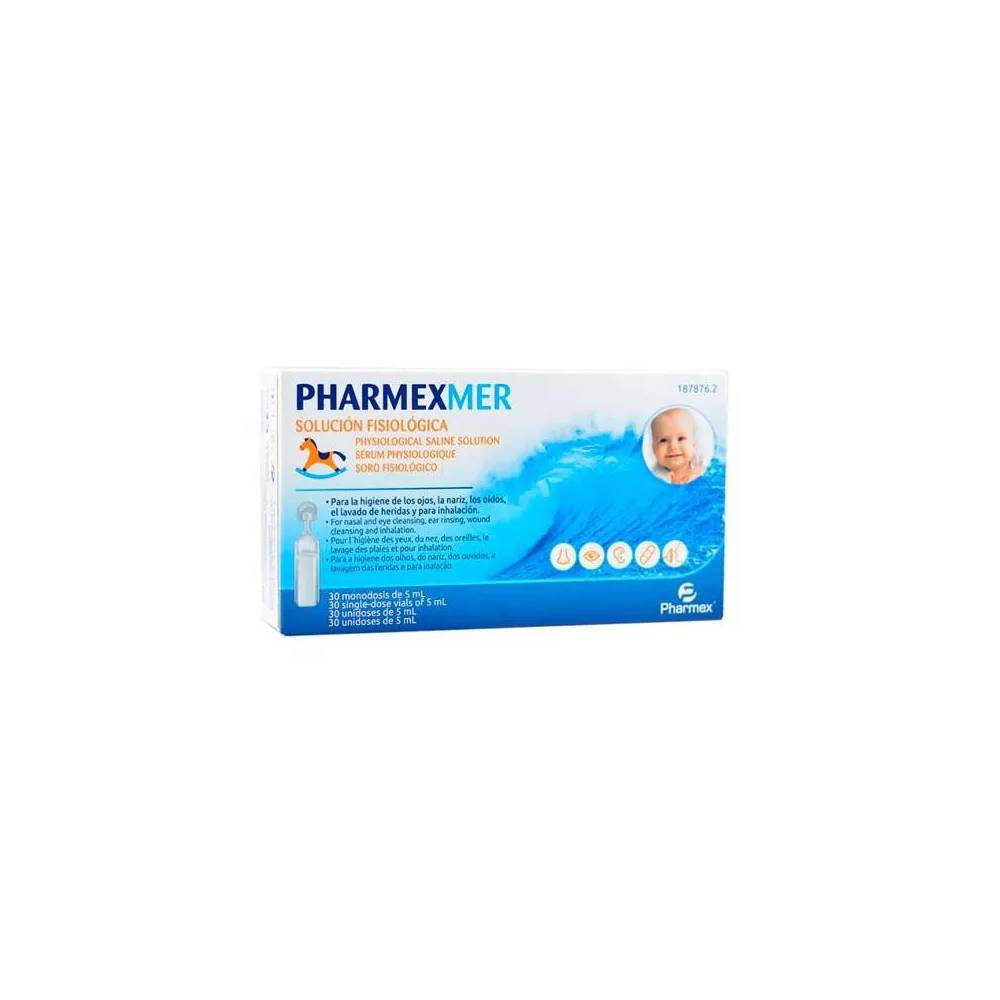 Pharmexmer fiziologinis serumas vienkartinė dozė 30x 5ml