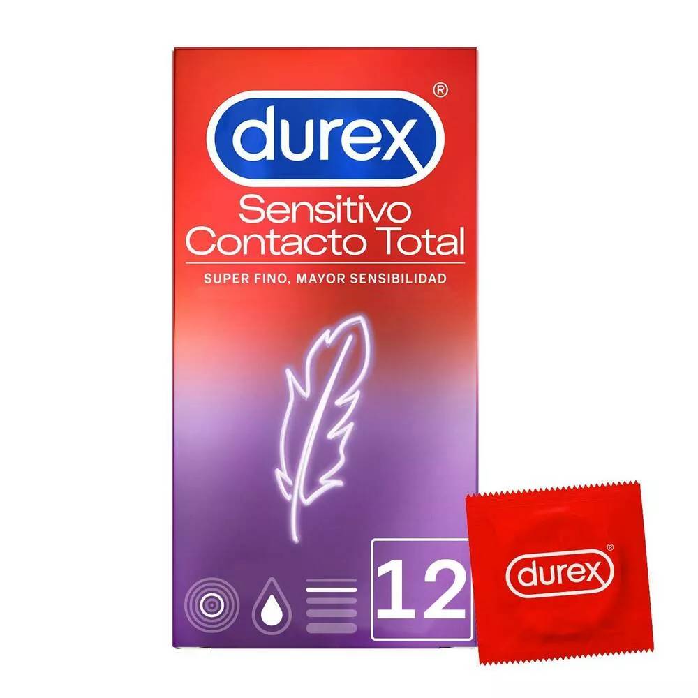 Durex Sensitive Total Contact 12 prezervatyvų