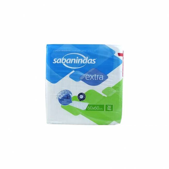 Sabanindas Extra Protect 60x60cm 20 vnt