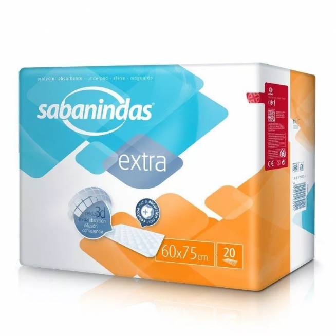 Sabanindas Extra 60x75cm 20 vnt