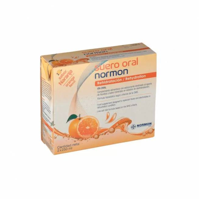 Suero Oral Normon Naranja 2x 250ml