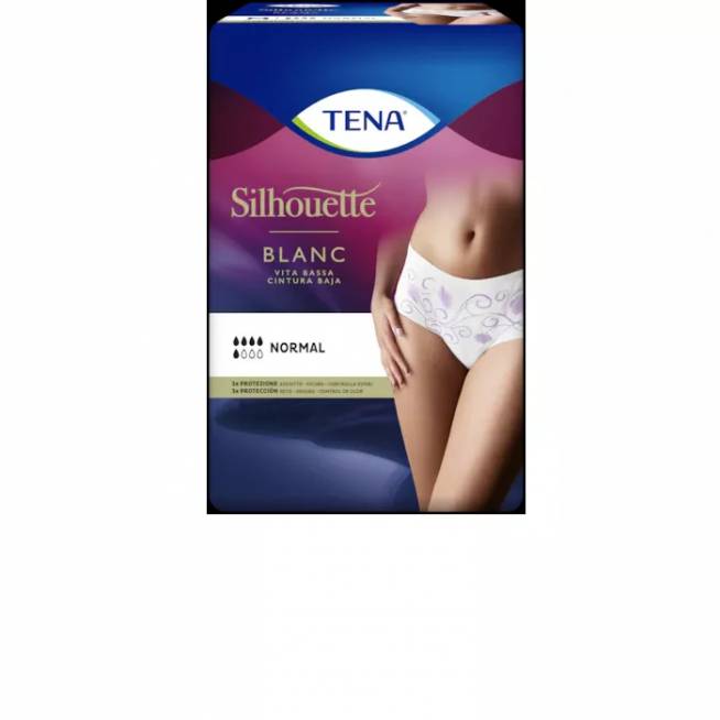 "Tena Silhouette White T/M 12 Uds".