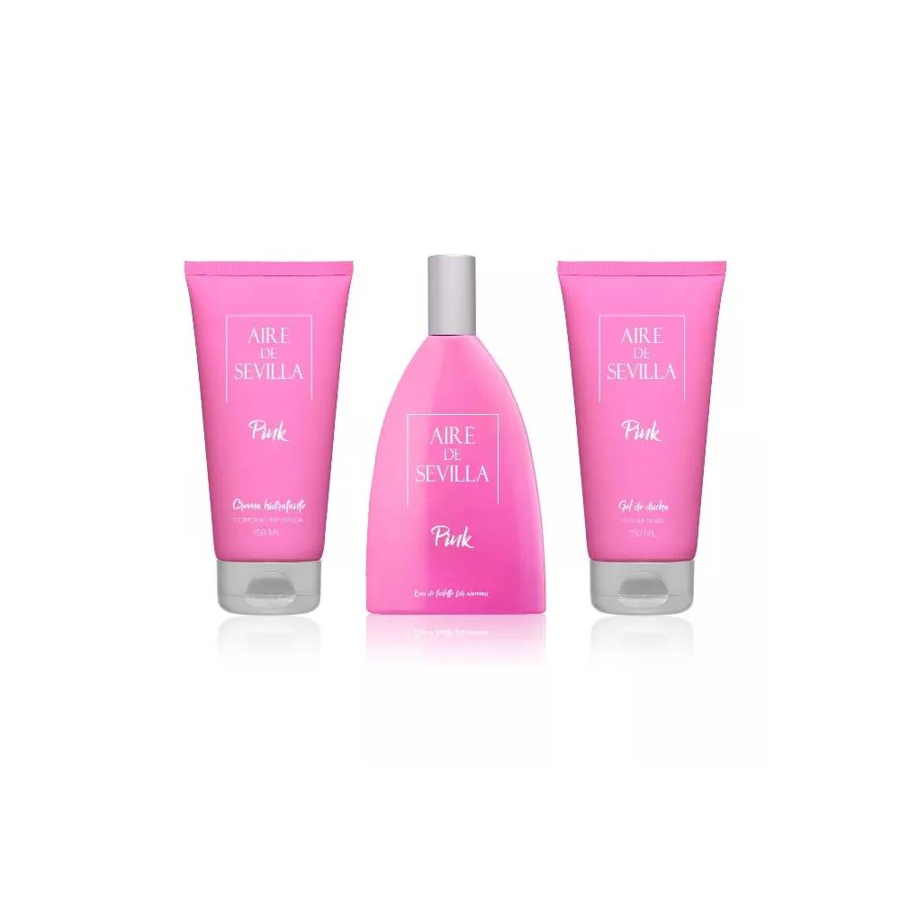 Aire de Sevilla Pink tualetinio vandens purškiklis 150 ml, 3 dalių rinkinys