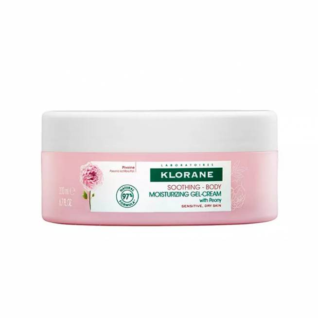 "Klorane Peony" drėkinamasis gelinis kremas 200ml