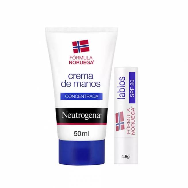 "Neutrogena" kvepiantis rankų kremas 50ml + lūpų priežiūros priemonė Spf 20 4.8g