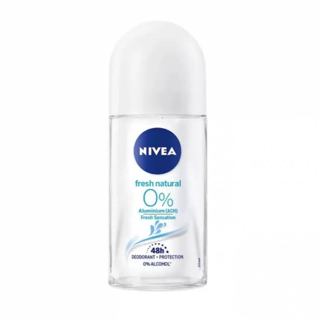 "Nivea Fresh Natural 0%" dezodorantas ant įkloto 50ml