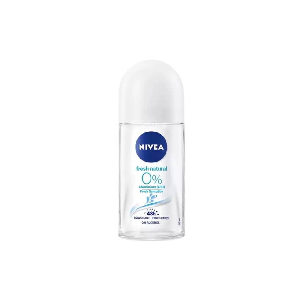 "Nivea Fresh Natural 0%" dezodorantas ant įkloto 50ml